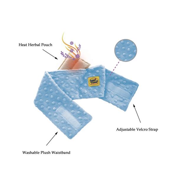 Happi Tummi Herbal Remedy Waist Band For Infant Gas Relief PINK GIRLS - Picture 3 of 5